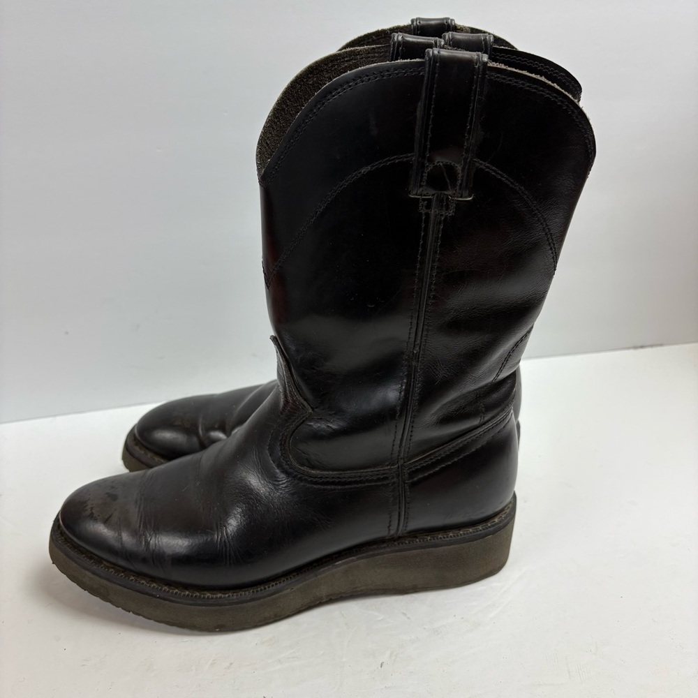 Durango Black Boots Cowboy Western Work Rubber Ultra Soles Oil Resistant 7D